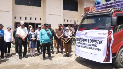 PJ Bahtiar Lakukan Pelepasan Logistik Pilkada di KPU Mamuju Pastikan Pendistribusian Berjalan Lancar