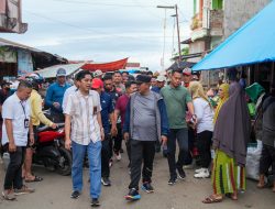 Kunker di Polman, PJ Bahtiar Bersama Pemkab Jalan Sehat dan Pantau Pasar