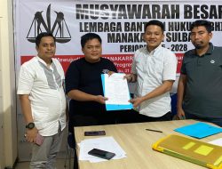 Muhammad Rizal Terpilih sebagai Ketua LBH Manakarra Sulbar, Menggantikan Nasrun Natsir