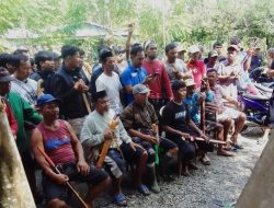Warga Hentikan Pembangunan Basecamp PT. Jaya Pasir Andalan di Muara Sungai Kalukku
