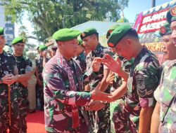 Pisah Sambut Komandan Kodim 1418/Mamuju, Kolonel Inf Andik Siswanto Serahkan Tongkat Kepemimpinan kepada Letkol Arm Andang Radianto