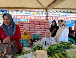 Distapang Sulbar Kembali Melaksanakan Gelar Gerakan Pangan Murah di Taman Karema Mamuju
