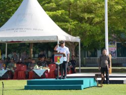 Jadi Inspektur Upacara di Makorem 142 Tatag, Gubernur Suhardi Duka: Cerdas Saja Tidak Cukup, Generasi Muda Harus Punya Patriotisme